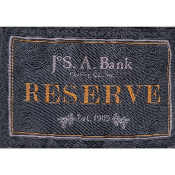 Jos A Bank RESERVE REDA 2 Piece Suit 47R Gray Plaid Jacket Coat Pants Sz 41X27.5 - Picture 10 of 16